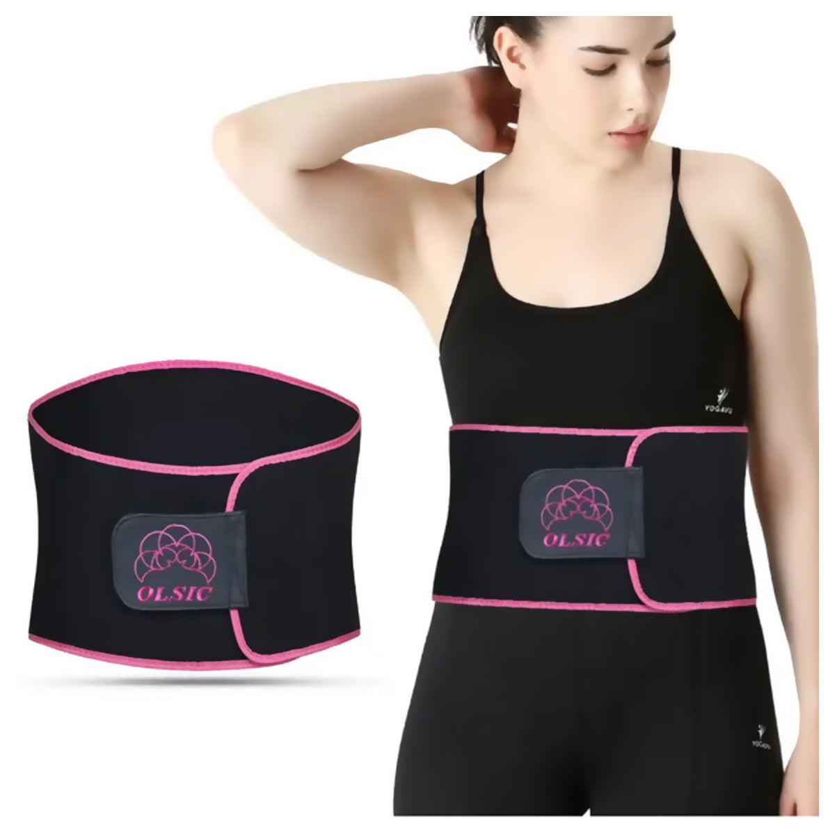 Olsic Sweat Slim Belt for Men and Women Non-Tearable Neoprene Shaper wear and Tummy Exercise