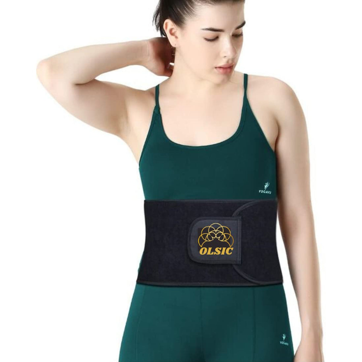 Olsic Sweat Slim Belt for Men and Women Non-Tearable Neoprene Shaper wear and Tummy Exercise