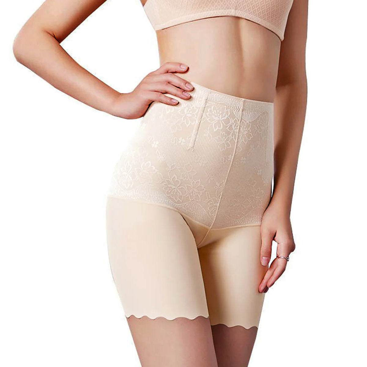 Olsic Women Waist Trainer Shapewear Tummy Control Body Shaper Shorts Hi-Waist Butt Lifter Thigh