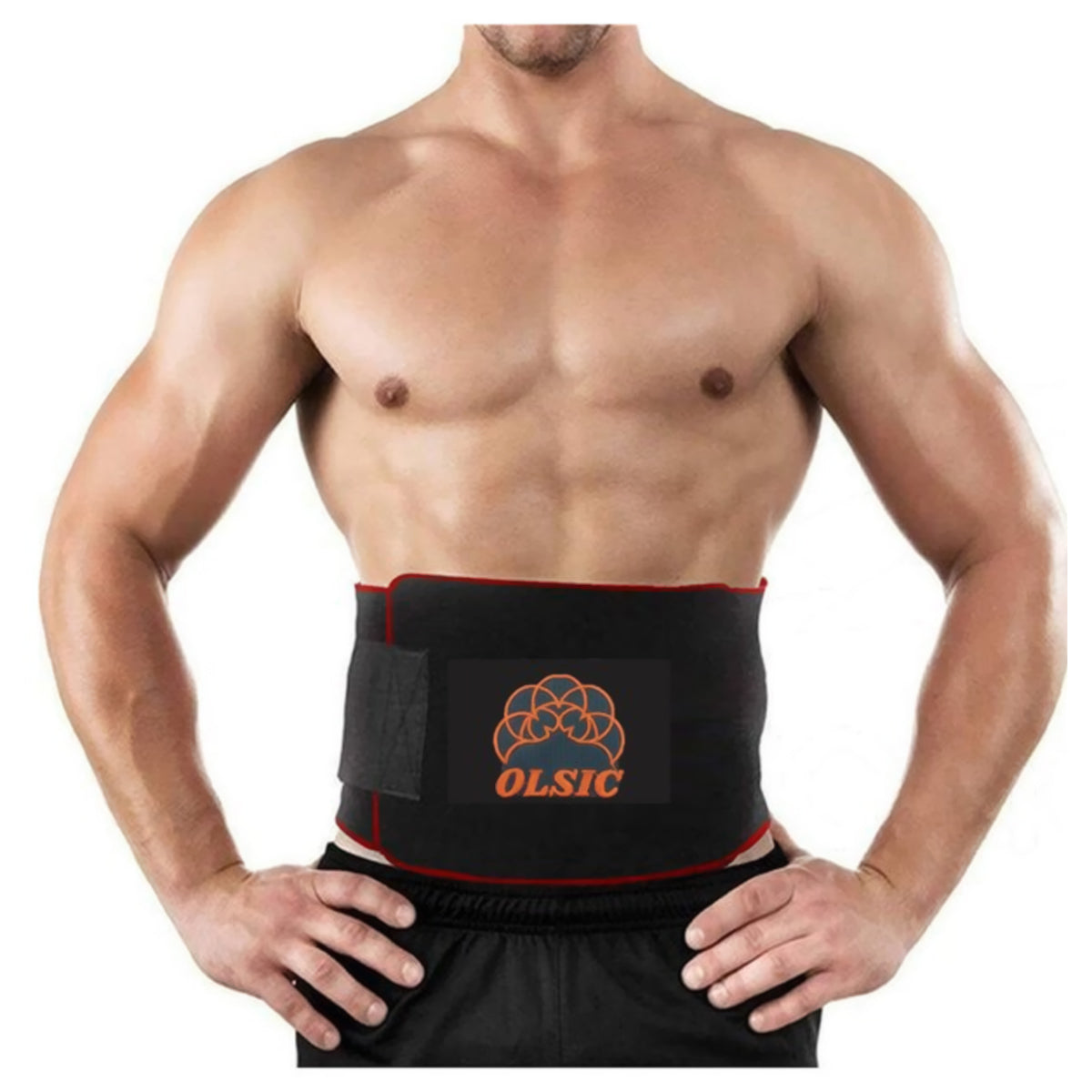 Olsic Sweat Slim Belt for Men and Women Non-Tearable Neoprene Shaper wear and Tummy Exercise