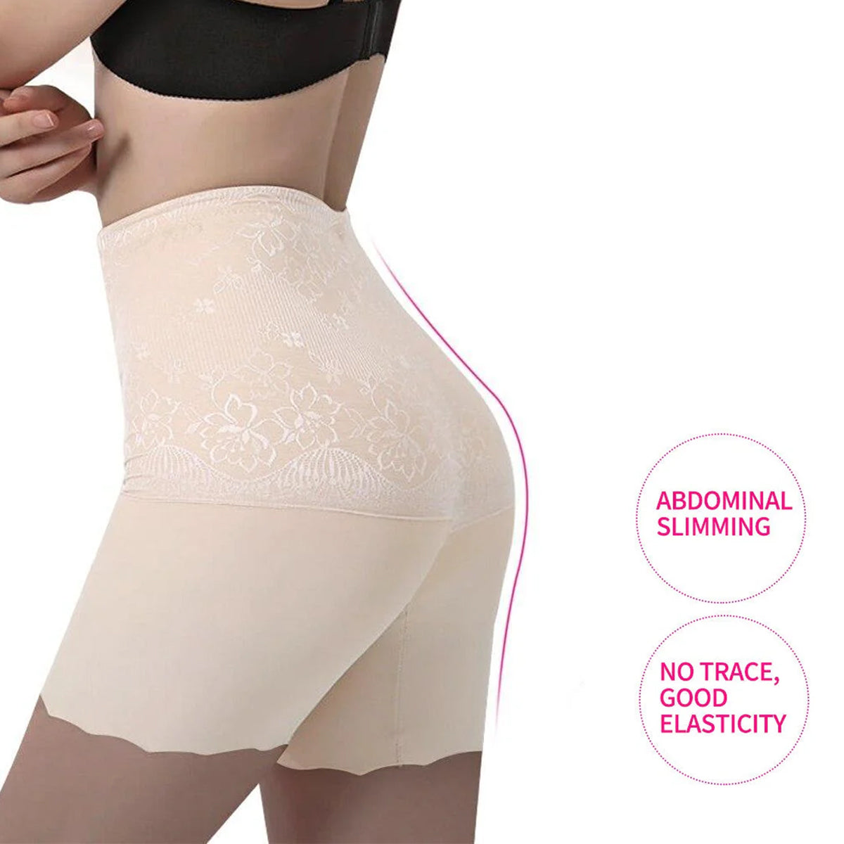 Olsic Women Waist Trainer Shapewear Tummy Control Body Shaper Shorts Hi-Waist Butt Lifter Thigh