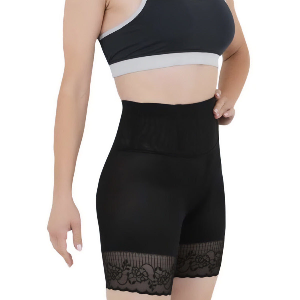 Olsic High Waist Abdomen Slimming Short Pants Tummy Control Panties Women Body Shaper Underwear -Elastic-Shapewear