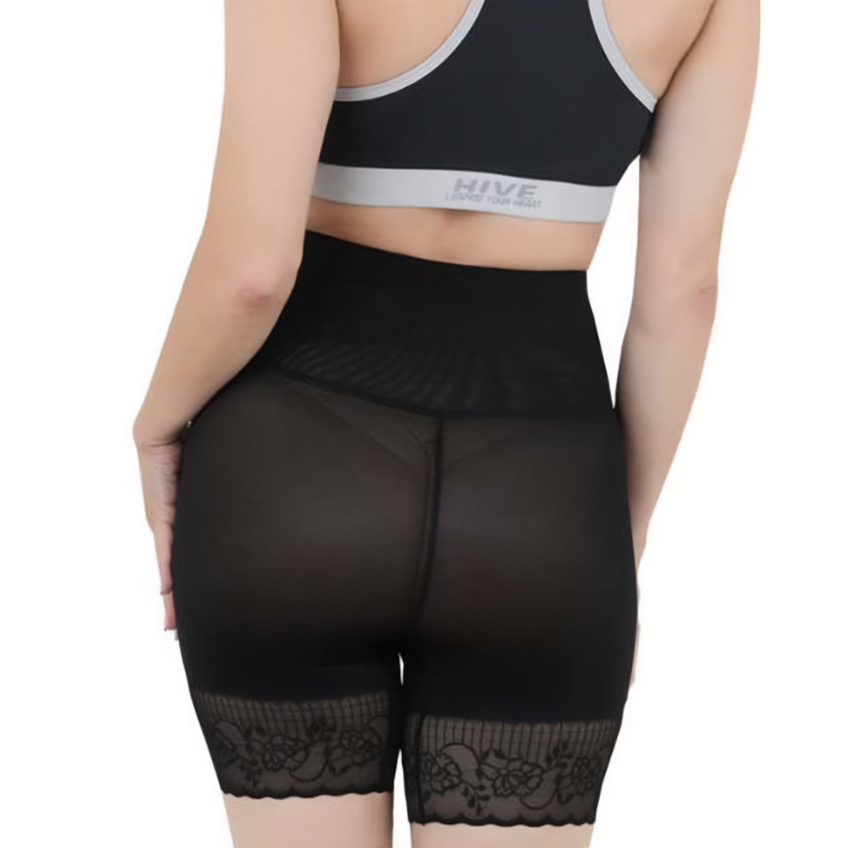 Olsic High Waist Abdomen Slimming Short Pants Tummy Control Panties Women Body Shaper Underwear -Elastic-Shapewear