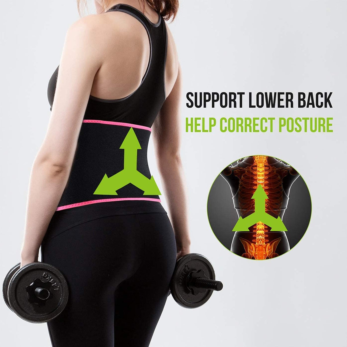 Olsic Sweat Slim Belt for Men and Women Non-Tearable Neoprene Shaper wear and Tummy Exercise