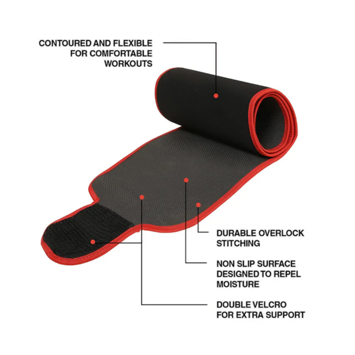 Olsic Sweat Slim Belt for Men and Women Non-Tearable Neoprene Shaper wear and Tummy Exercise