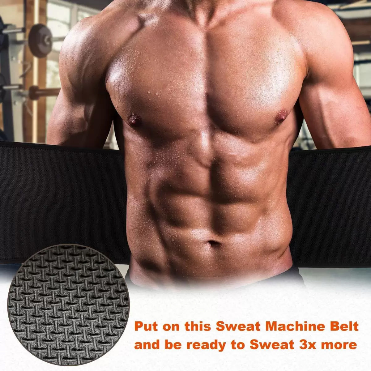 Olsic Sweat Slim Belt for Men and Women Non-Tearable Neoprene Shaper wear and Tummy Exercise