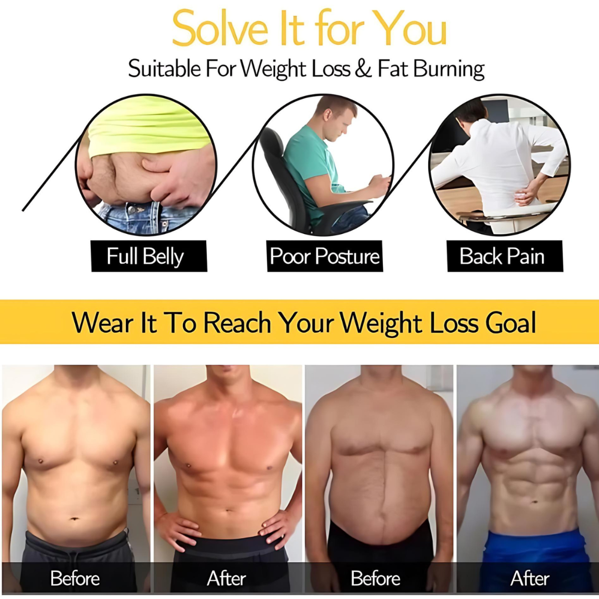 Olsic Man Sweat Shaper and Sliming Vest for Weight Loss, Exercises and Fitness Fat Burning Shaper for Man & Women
