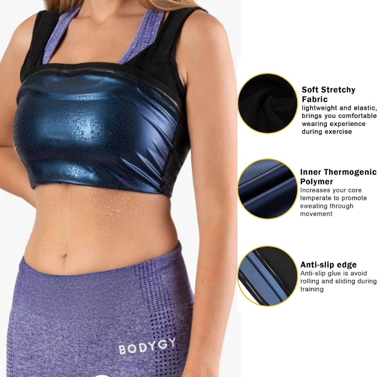 Olsic Man Sweat Shaper and Sliming Vest for Weight Loss, Exercises and Fitness Fat Burning Shaper for Man & Women