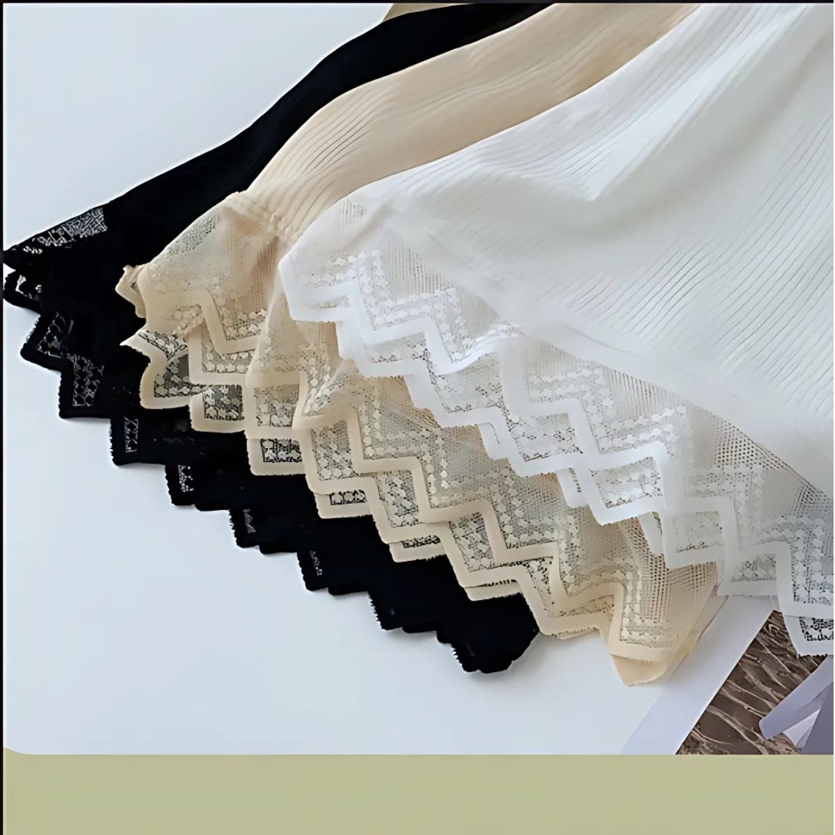 Olsic Ribbed Cotton Shorts Elastic Waist Women (Multi color) Pack of 2