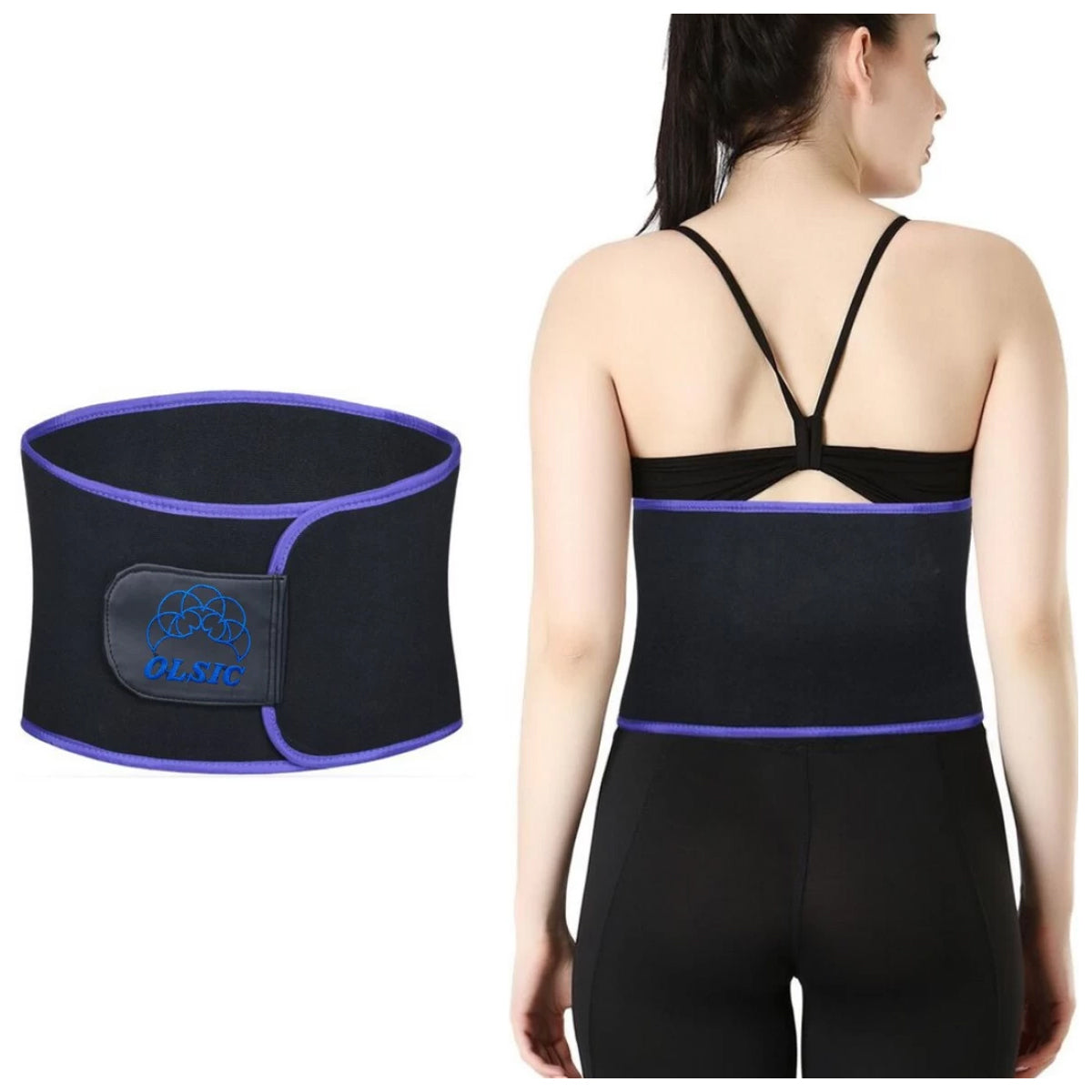 Olsic Sweat Slim Belt for Men and Women Non-Tearable Neoprene Shaper wear and Tummy Exercise