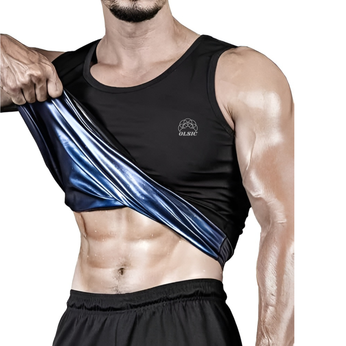 Olsic Man Sweat Shaper and Sliming Vest for Weight Loss, Exercises and Fitness Fat Burning Shaper for Man & Women