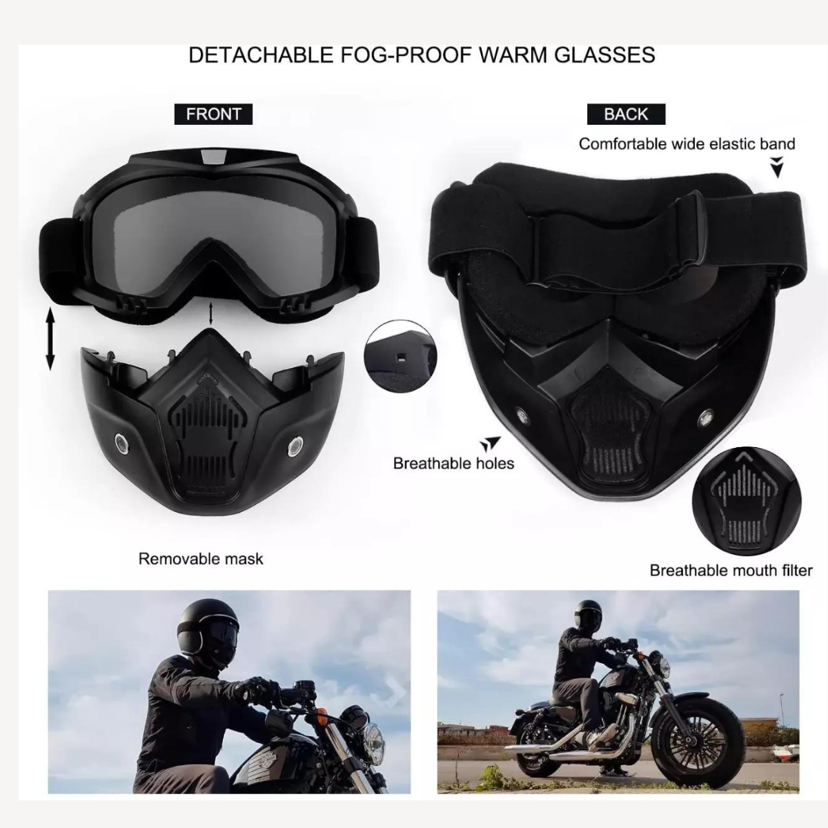 Olsic Windproof Snowboard Goggles Ski Goggles Motocross Glass Face Mask Protection Gear UV protection Blowtorch, Welding Safety Goggle (White)