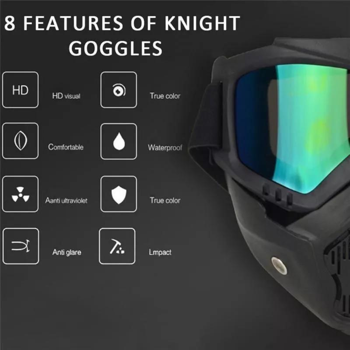 Olsic Windproof Snowboard Goggles Ski Goggles Motocross Glass Face Mask Protection Gear UV protection Blowtorch, Welding Safety Goggle (Multi Colour)