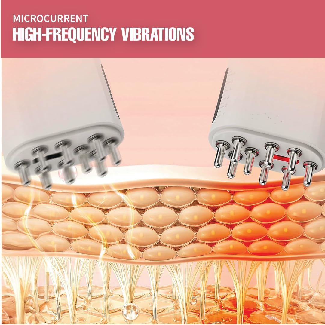 Olsic Red Light Therapy For Hair Smart Electric Scalp Massager and Hair Oil Applicator & massager for Scalp With LED Red Light Therapy