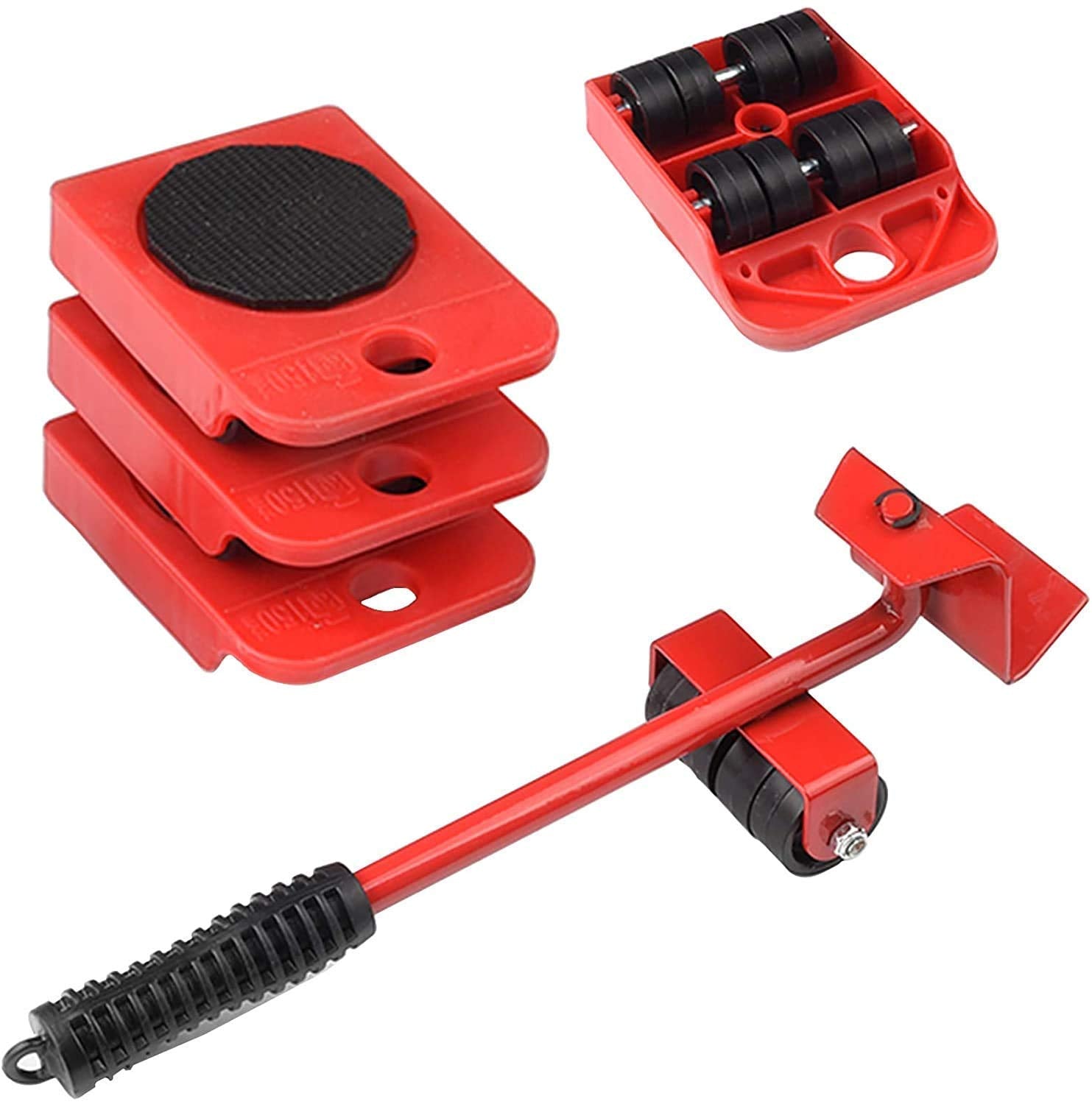 Olsic Furniture heavy duty transport mover wheel roller with lifter bar jack universal trolley shifter
