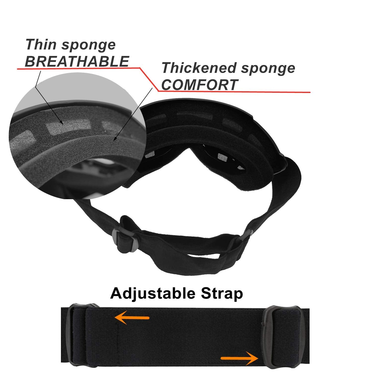 Olsic Windproof Snowboard Goggles Ski Goggles Motocross Glass Face Mask Protection Gear UV protection Blowtorch, Welding Safety Goggle (Yellow)