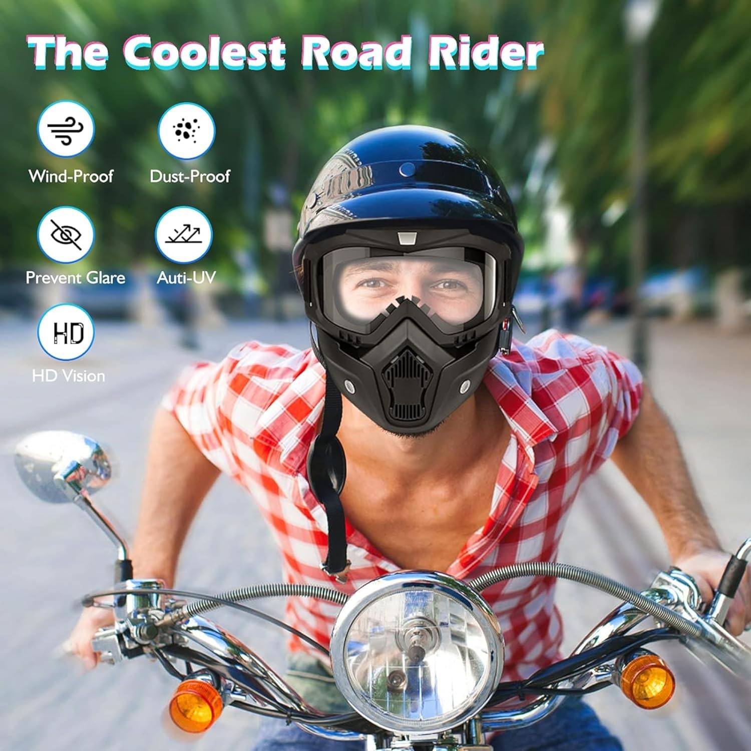 Olsic Windproof Snowboard Goggles Ski Goggles Motocross Glass Face Mask Protection Gear UV protection Blowtorch, Welding Safety Goggle (White)