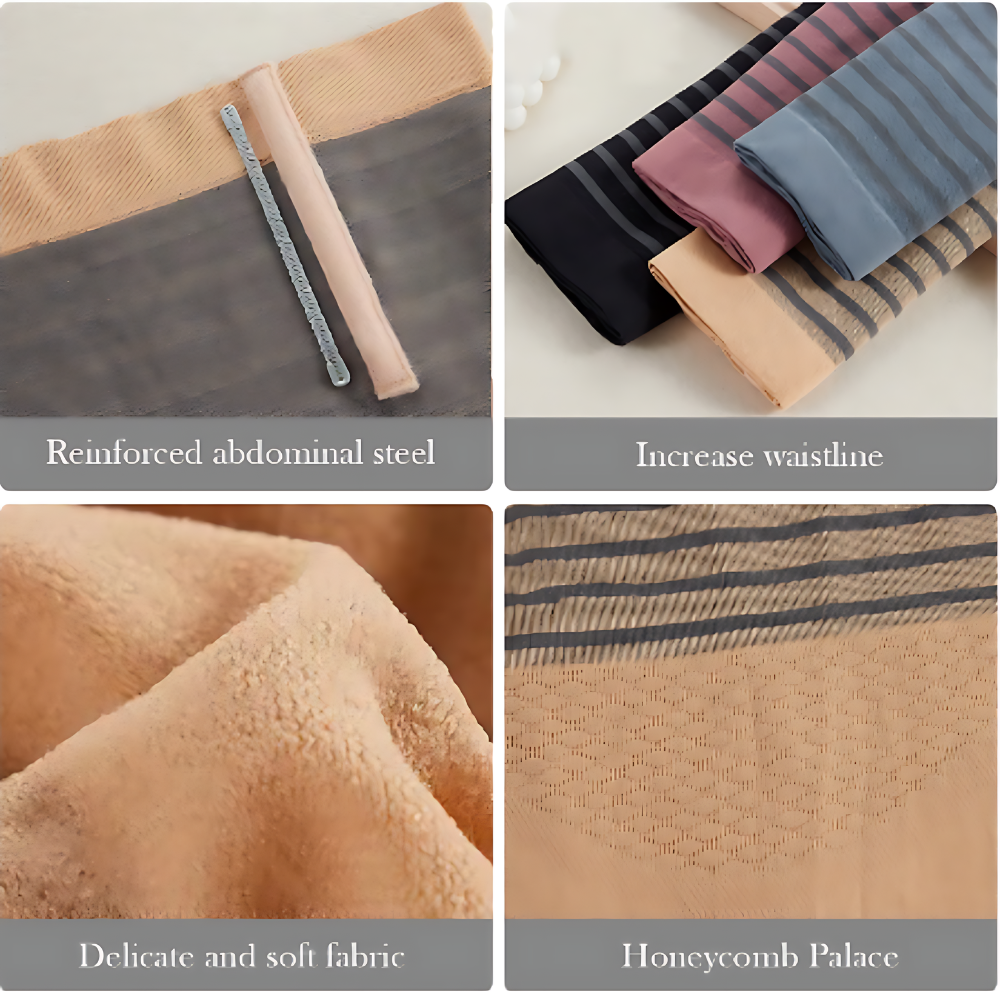 Olsic High Waist Abdomen Slimming Short Pants Tummy Control Panties Women Body Shaper Underwear -Elastic-Shapewear