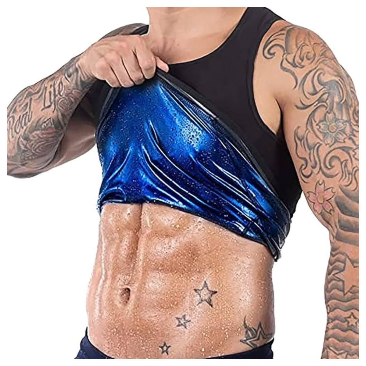 Man Sweat Shaper and Sliming Vest for Weight Loss Exercises and Fitness Burning Shaper for Man