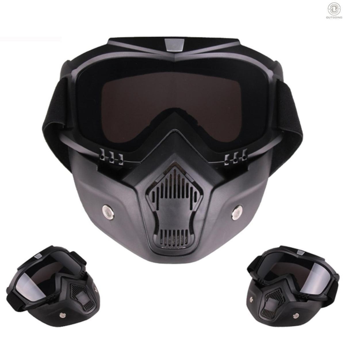 Men & Women Windproof Snowboard Goggles Ski Goggles Motocross Glass Face Mask Protection Gear UV protection Blowtorch, Welding Safety Goggle (Black)