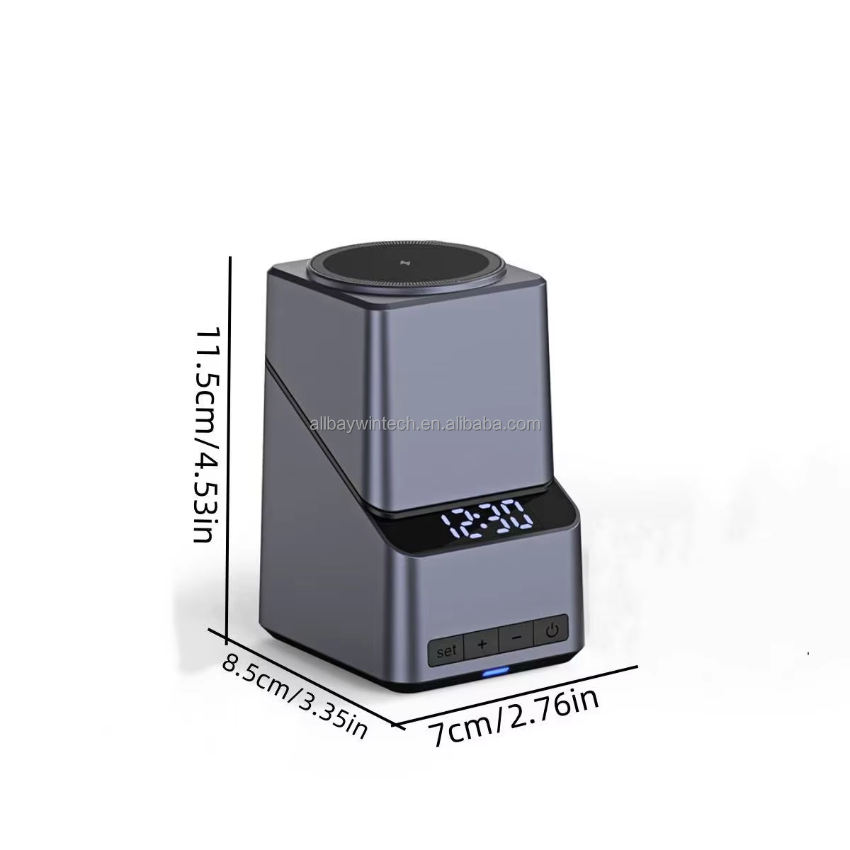 4-in-1 Magnetic Wireless Charger with Digital Clock | 15W Fast Charging Station for iPhone, Apple Watch, AirPods & Qi Phones