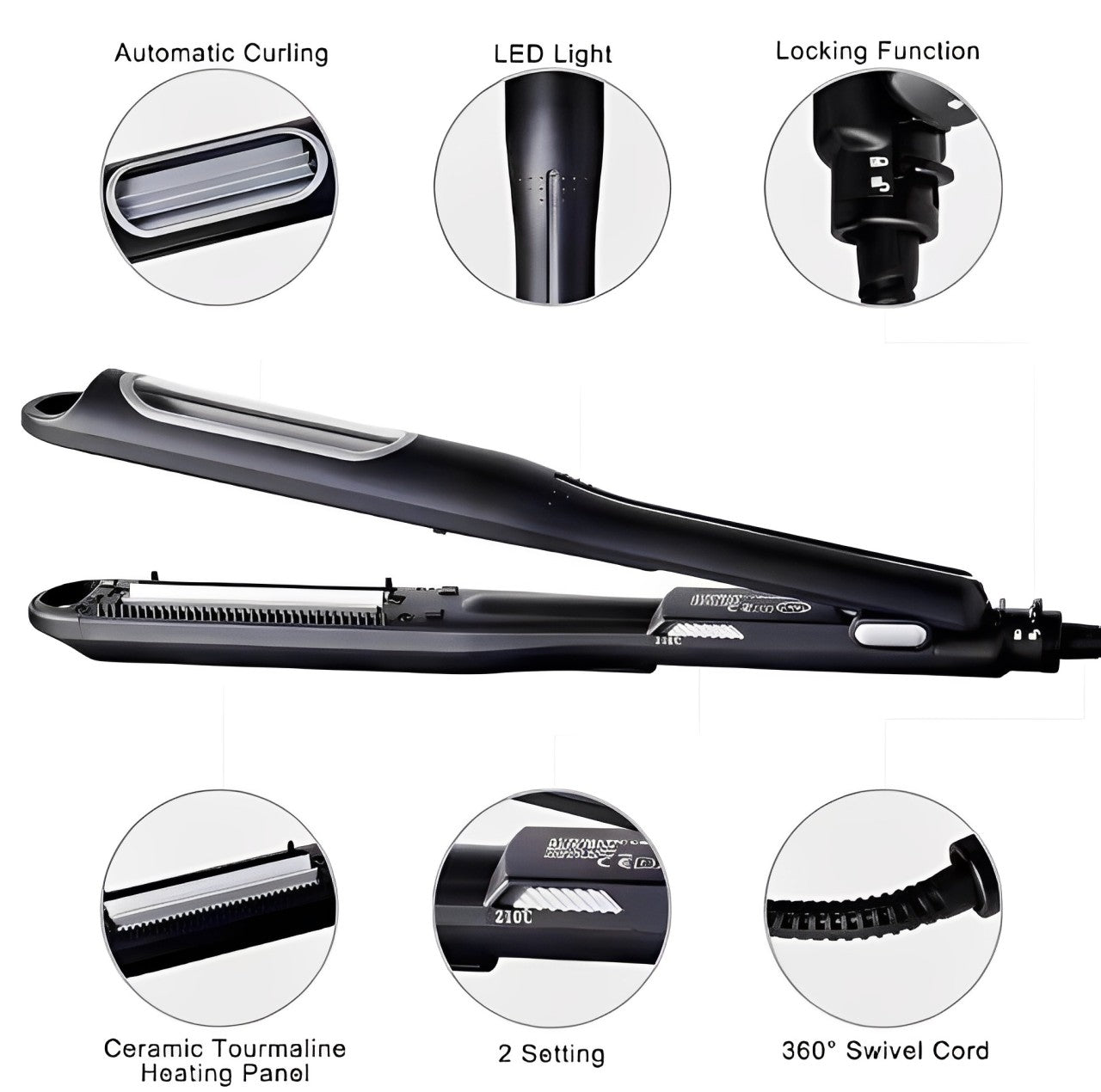 OLSIC Ceramic Rotation Hair Curler For Hair Automatic Hair Curler Machine