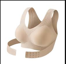 Women’s Posture Support Bra – Seamless Back Support Bra with Wide Straps & Adjustable Hook Closure