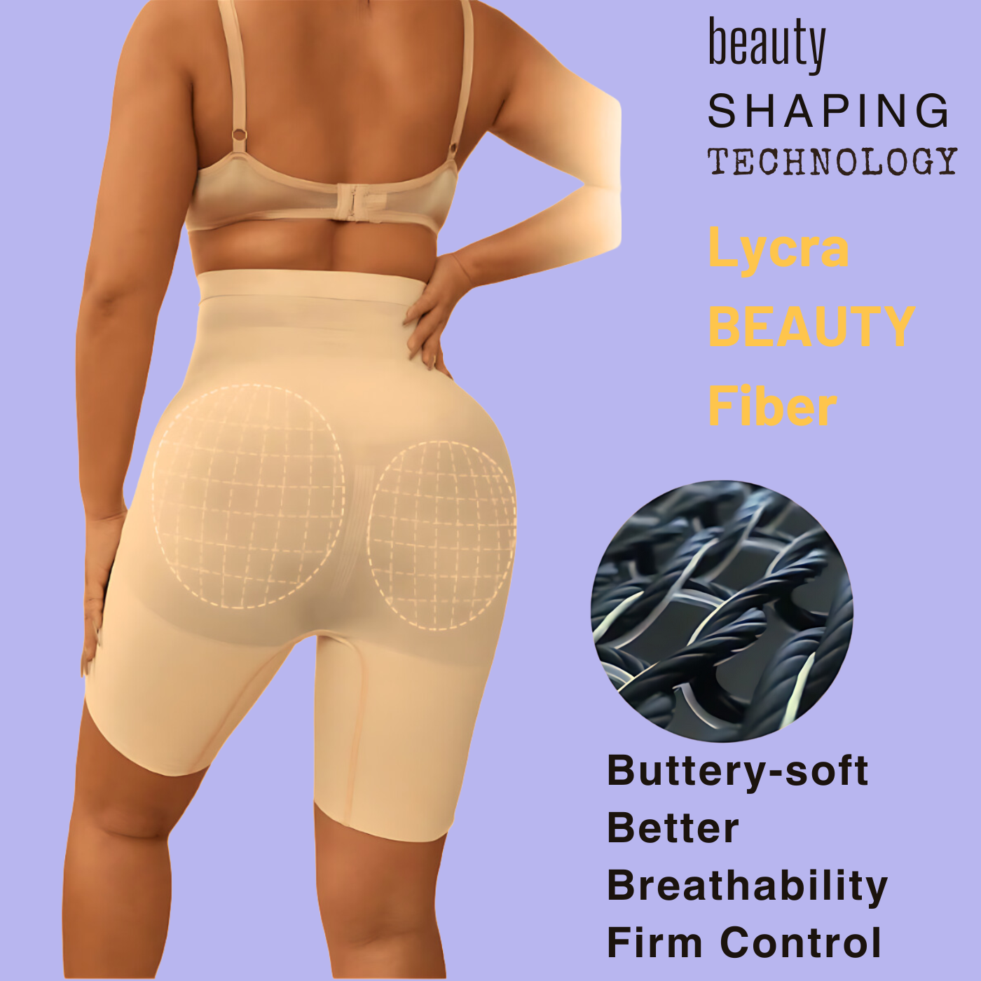 Women's Tummy Control Shapewear Thigh Slimmer Shorts High Waist