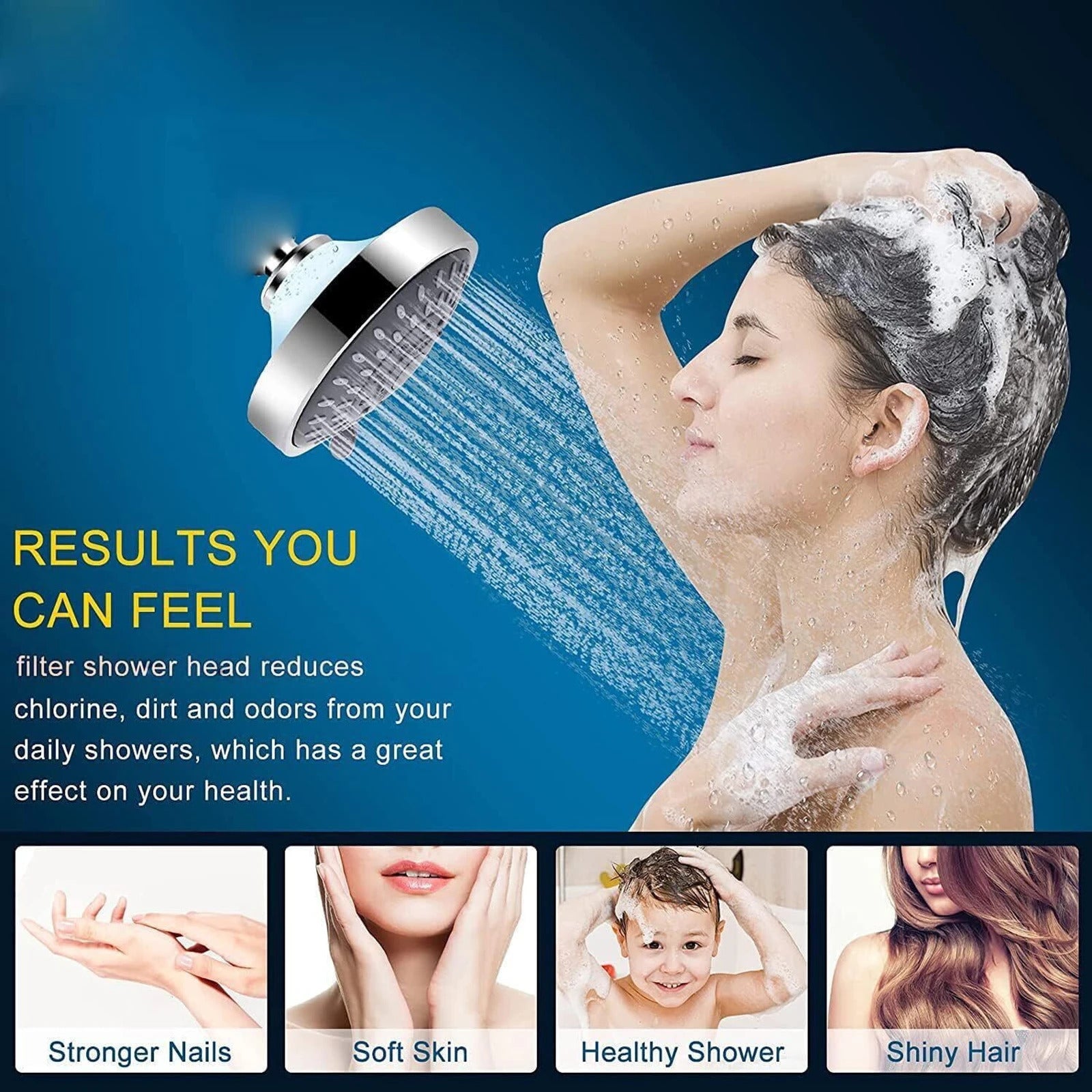 20 Stage Aromatherapy Shower Filter for Hard Water | Rose, Lavender, Jasmine & Cherry Blossom | Chlorine Removal Filter